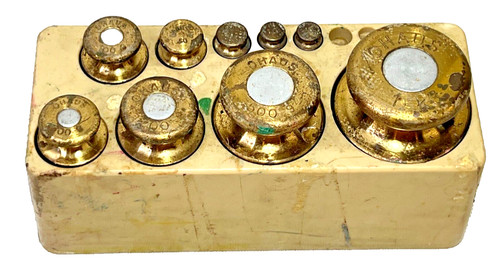 Ohaus weight set brass - ohaus,