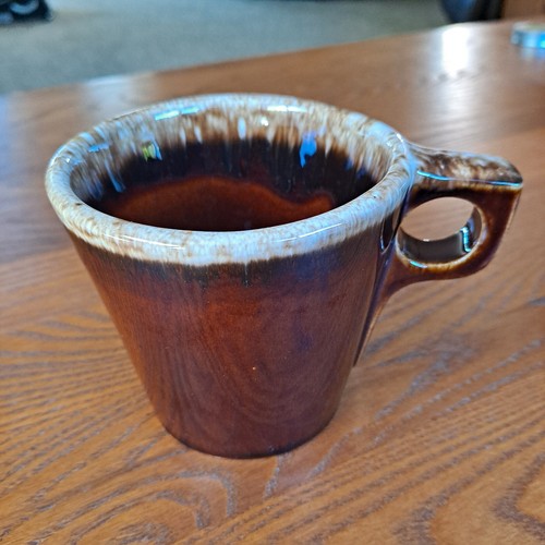 Hull pottery brown drip glaze - hull,
