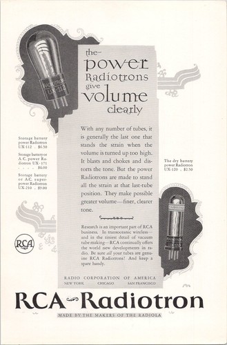 Rca radiotron vintage 1926 - radiotron,