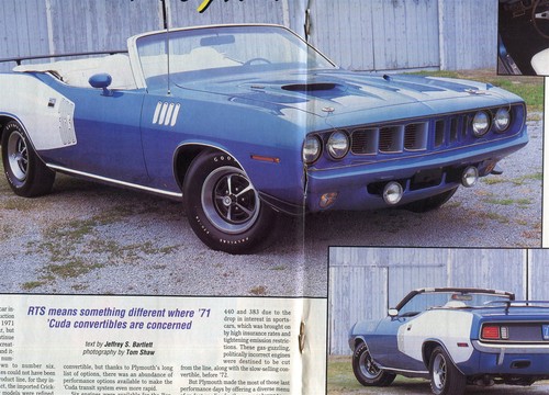 1971 plymouth barracuda 383 - barracuda, v8