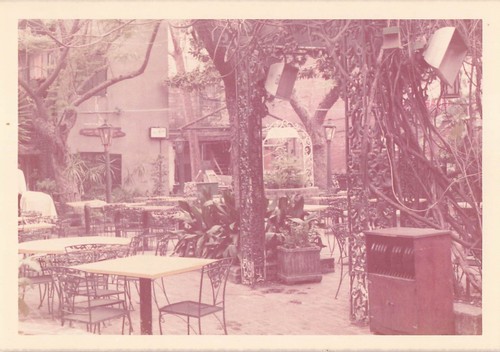 Outdoor cafe 1960s snapshot - cafe,