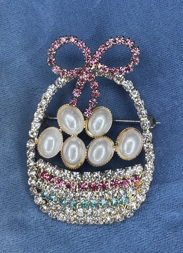 Vintage brooch rhinestone - vintage,