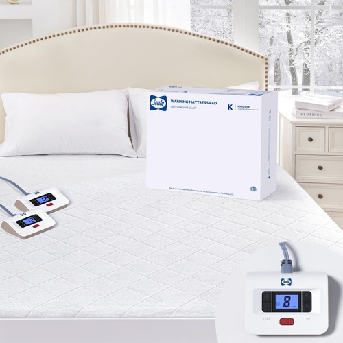 Sealy heated mattress pad - heated, king
