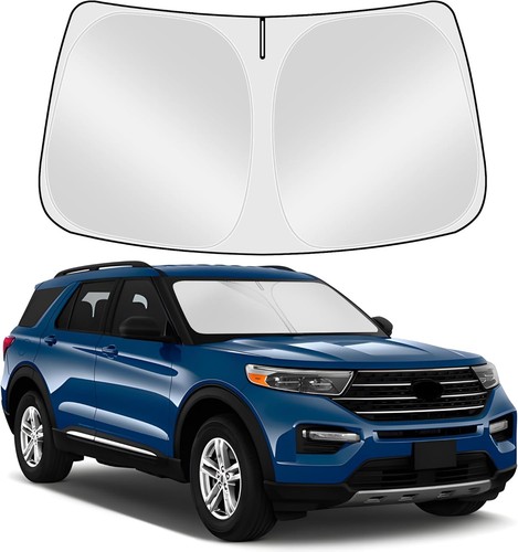 Foldable front window sunshade - foldable,