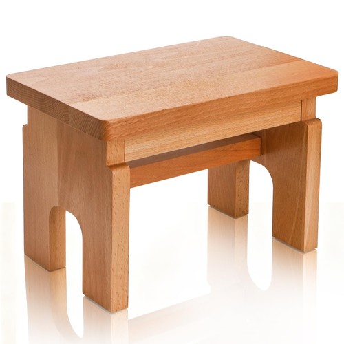 Inch solid wood step stool - inch,