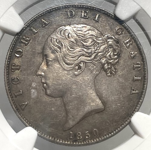1850 half crown - silver, england