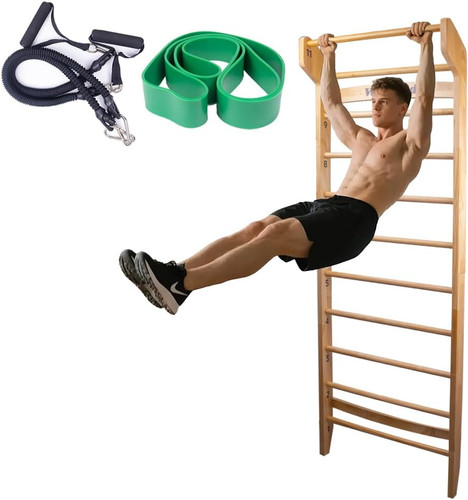 Wood swedish ladder with - ladder, 11