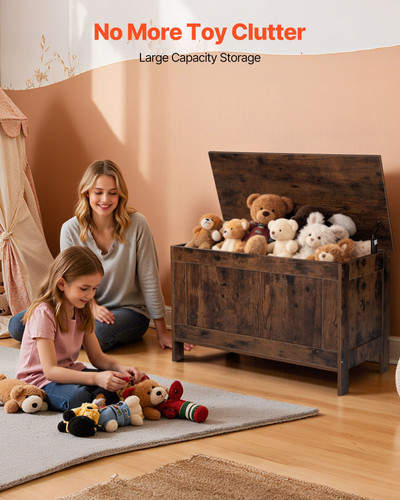 Kids storage bench wooden toy - storage,