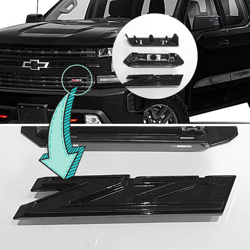 Z71 grille emblem - gloss, black
