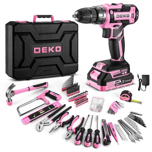 20v cordless pink power - cordless, drill