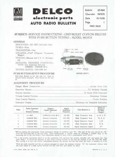 Delco 1957 chevy - 1957, deluxe