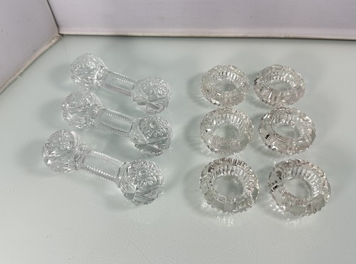 Vintage 6pc crystal tea light - vintage,