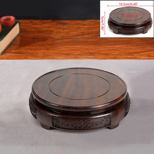 Wood hand carve fishbowl stand - fishbowl,