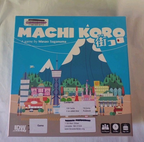 Machi koro board game - machi,