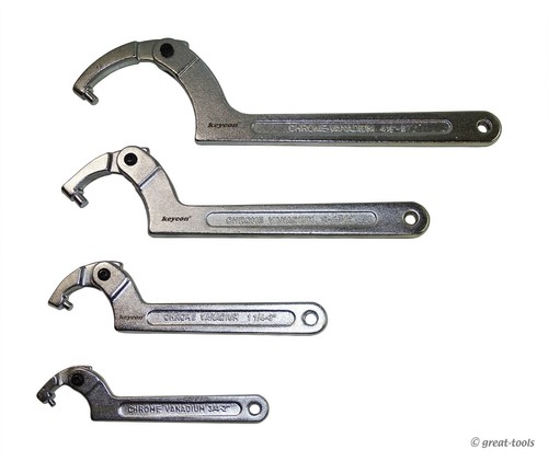 Pin spanner wrench - wrench, set
