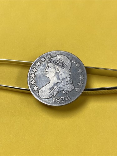 1824 capped bust silver - capped,