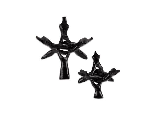 Black wooden tripod - 6",