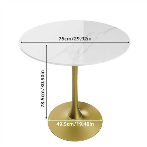High gloss marble dining table - marble,