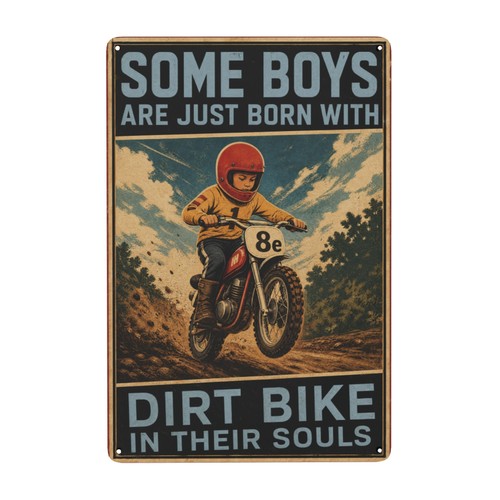 Vintage with dirt bike theme - dirt,