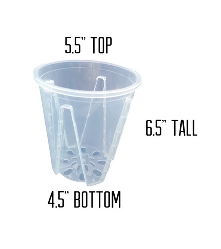 Clear plastic - 5”,