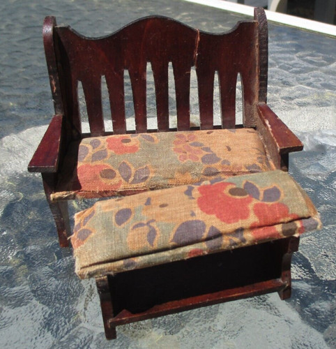 Antique dollhouse parlor set - dollhouse,