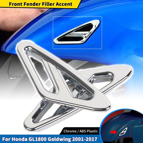 Front fender filler - front, chrome