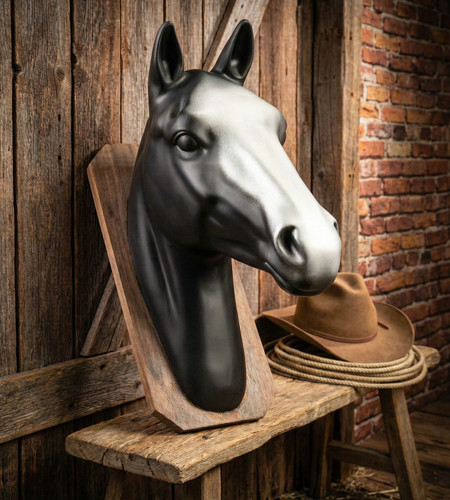 Horse fiberglass head full - horse,