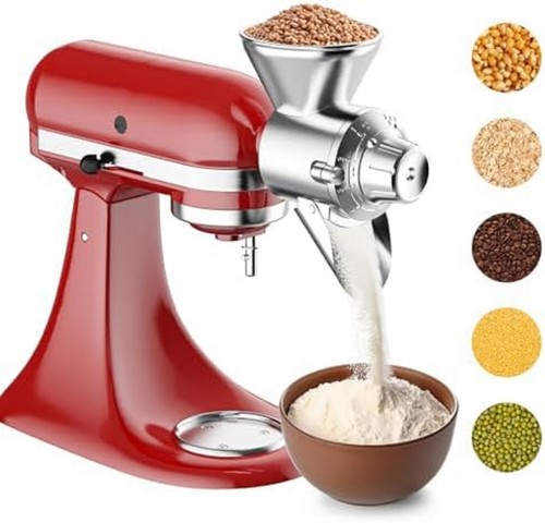 Metal grain mill attachment - grain,