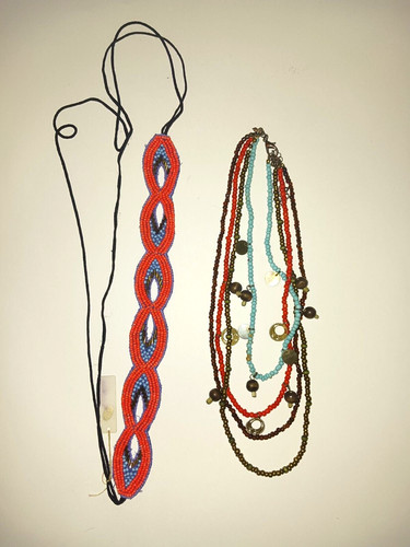 Ethnic glass bead - glass,