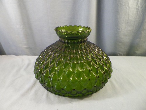 Vintage large green glass - green,