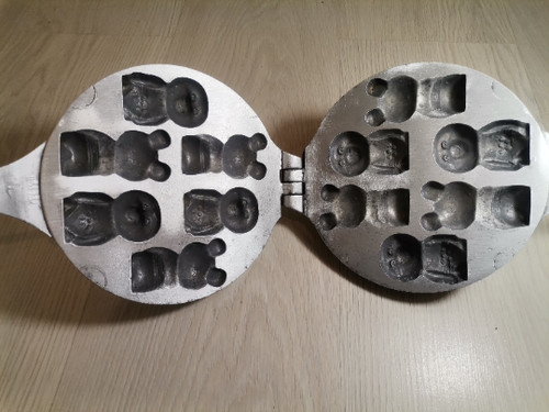 Rare aluminum olympic bears - aluminum,