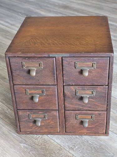 Antique drawer library - library, card