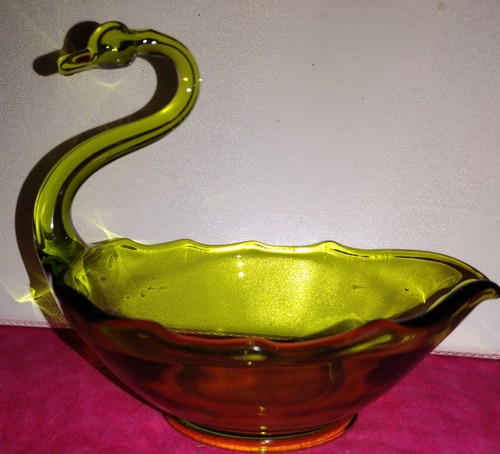 Vintage swan candy - candy, dish