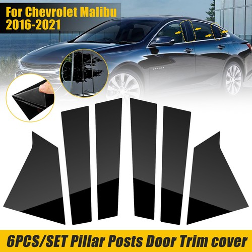 6pcs black window pillar - 6pcs,