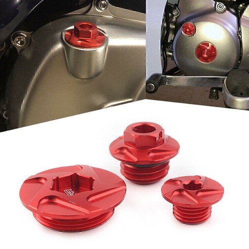 Cnc red engine timing bolts - engine,