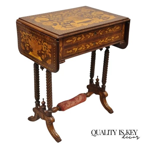 19th dutch marquetry inlay - c,