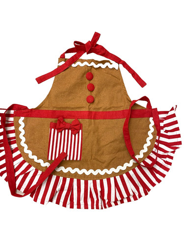 Gingerbread apron kid size - apron,