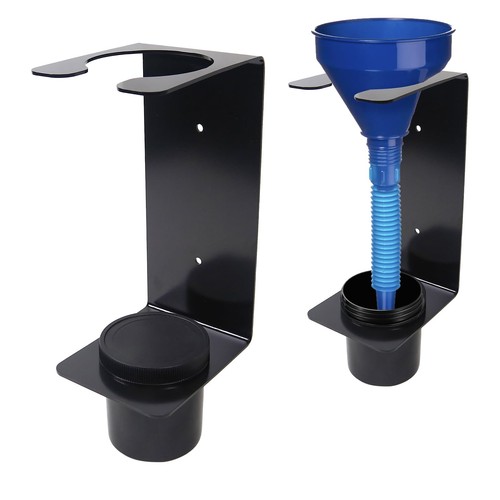 Oil funnel holder storage rack - oil,