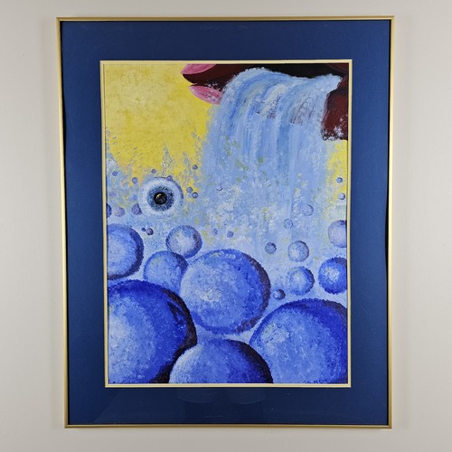 Art large original signed - art,