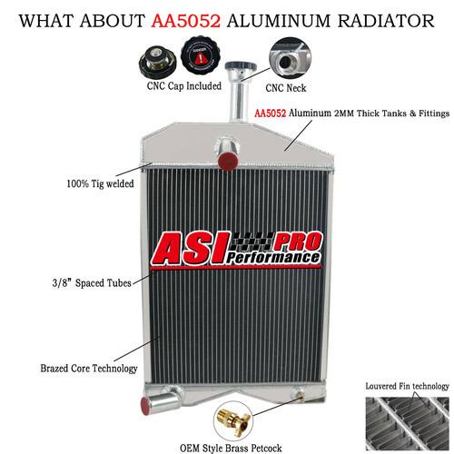 Row aluminum radiator - row,