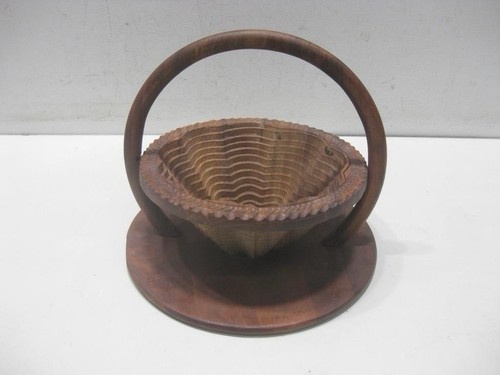 Carved wooden collapsible and - carved,