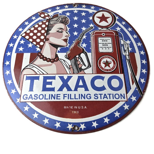 Vintage texaco sign gasoline - texaco,