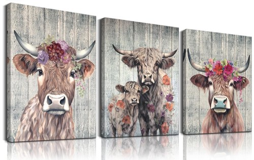 Cow pictures canvas wall art - canvas,