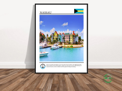Nassau bahamas travel poster - bahamas-travel,