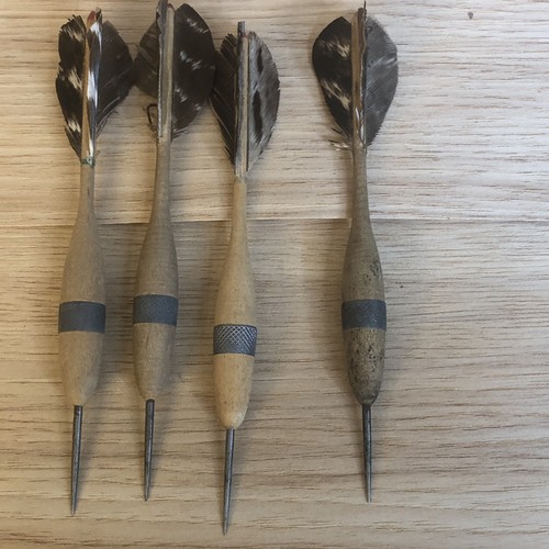Lot vintage wooden darts - lot,