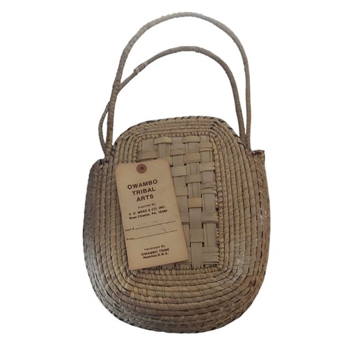 Handmade woven basket bag - handmade,