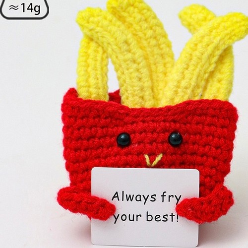 Handmade crochet fries gift - fries,