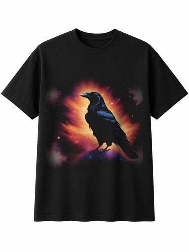 Airbrush crow space bird - airbrush,