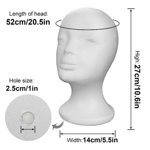 Mannequin head for wigs - head,