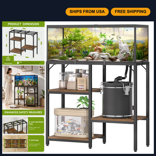 Gallon aquarium stand with - aquarium,